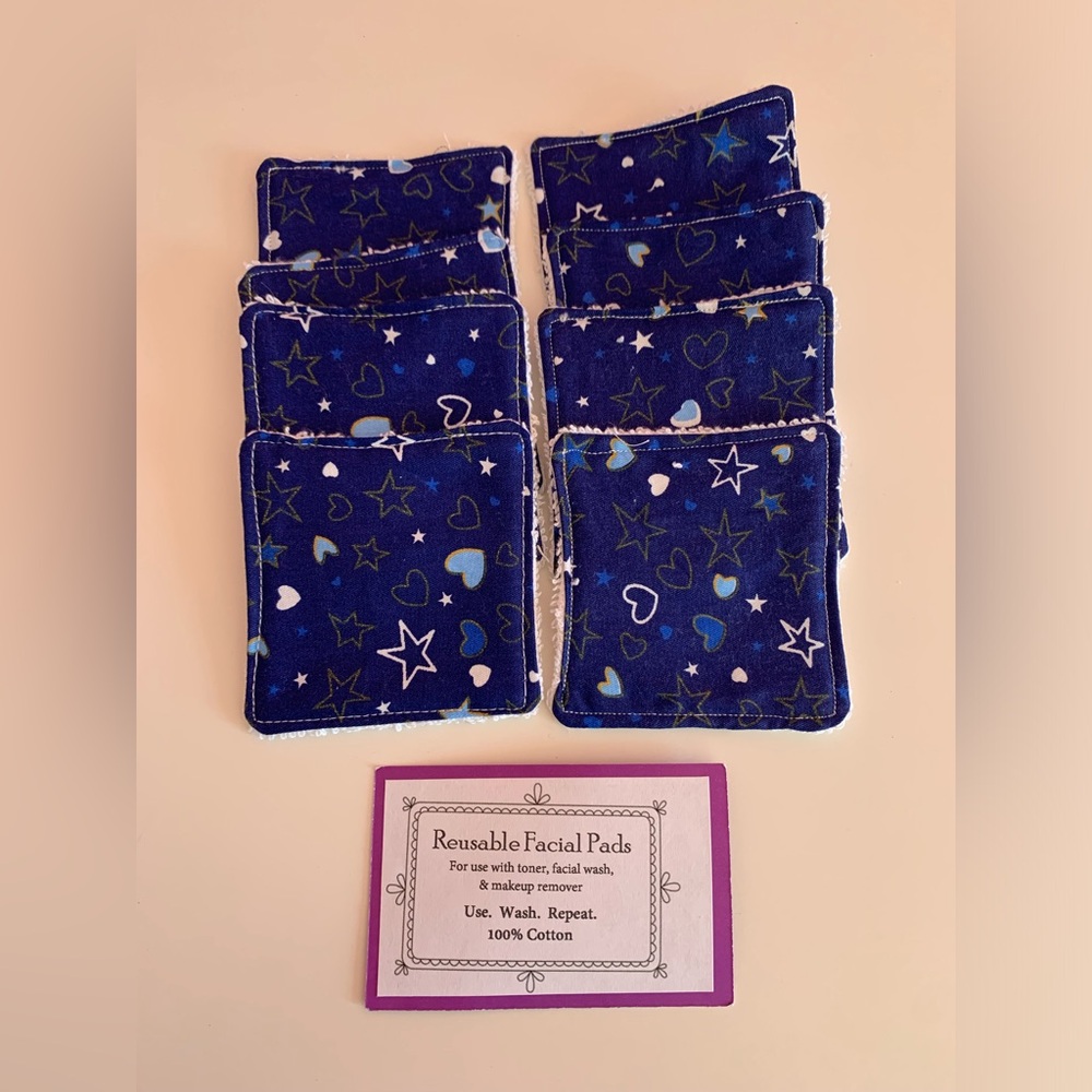 100% Cotton Reusable Facial Wipes